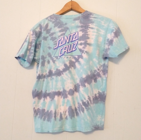 Other - Tie Dyed T-shirt Santa Cruz Skateboards Purple Turquoise